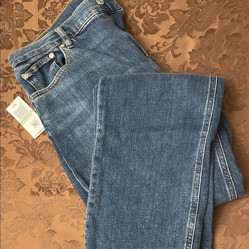 NWT Frame Denim Freetown Modern Straight Jeans in Blue